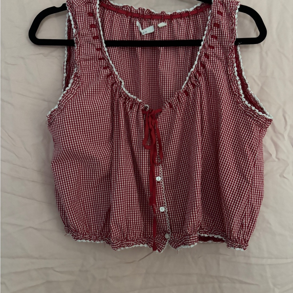 Doen gingham top